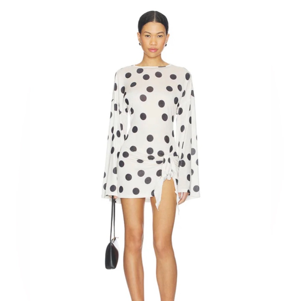 Lioness Cosmic Mini Dress in Moonlight Polka
LIONESS Small Long Sleeve Polka dot
